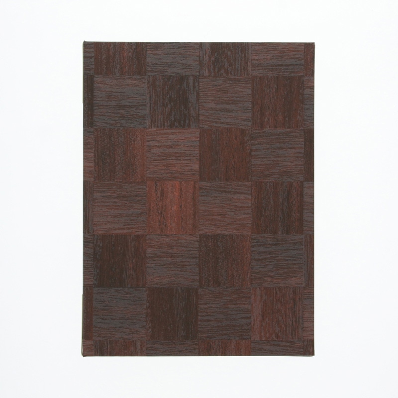 >シンビ 和洋兼用メニューブック LS-112 B5 4ページ 茶 1冊(ご注文単位1冊)【直送品】