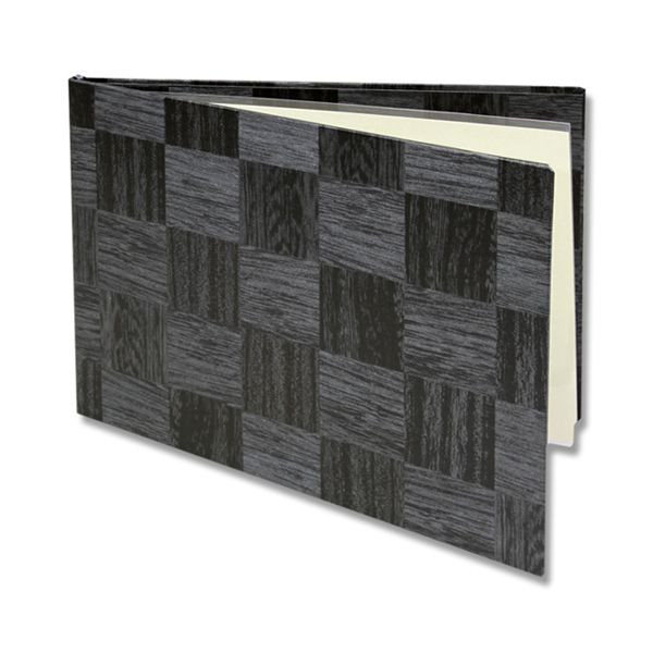 シンビ 和洋兼用メニューブック LS-113 B5横 4ページ 黒 1枚(ご注文単位1枚)【直送品】