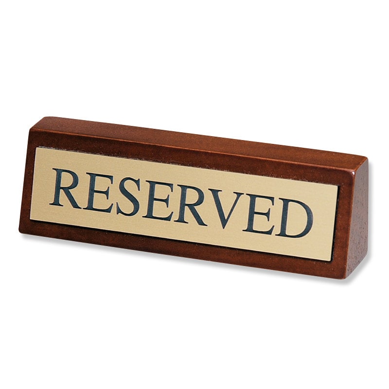 シンビ テーブルサイン　予約席 LU-1 RESERVED 1個（ご注文単位2個）【直送品】