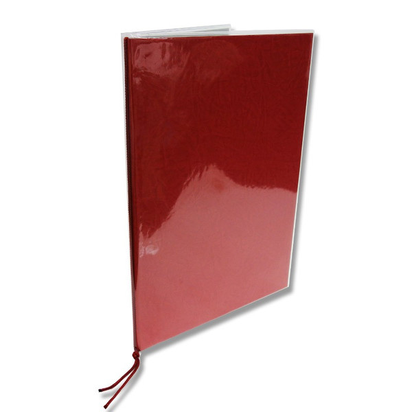 シンビ 和風メニューブック　LC-101 A4　4ページ 赤 1冊（ご注文単位2冊）【直送品】