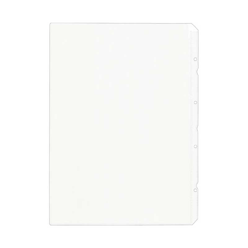 シンビ メニューブックパーツ　中ビニール-67 A4　4穴　高透明  1冊（ご注文単位5冊）【直送品】