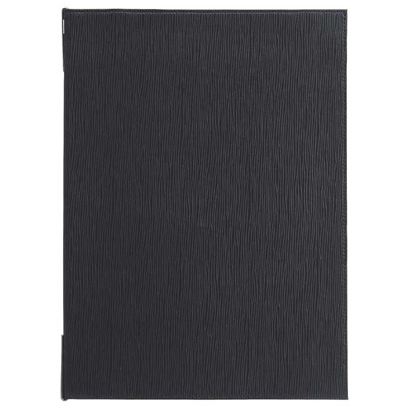 シンビ 洋風メニューブック EMS-E A4　4／5ページ ブラック 1冊（ご注文単位1冊）【直送品】