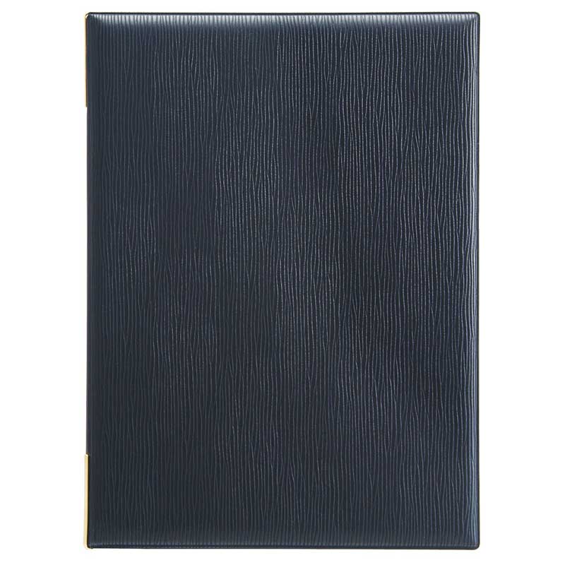 シンビ 洋風メニューブック　MS-302 B5　6ページ 黒 1冊（ご注文単位1冊）【直送品】