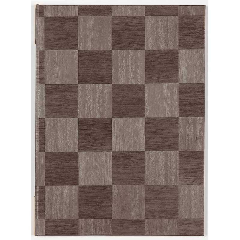 シンビ 和洋兼用メニューブック LS-112 B5 4ページ 銀茶 1冊(ご注文単位1冊)【直送品】