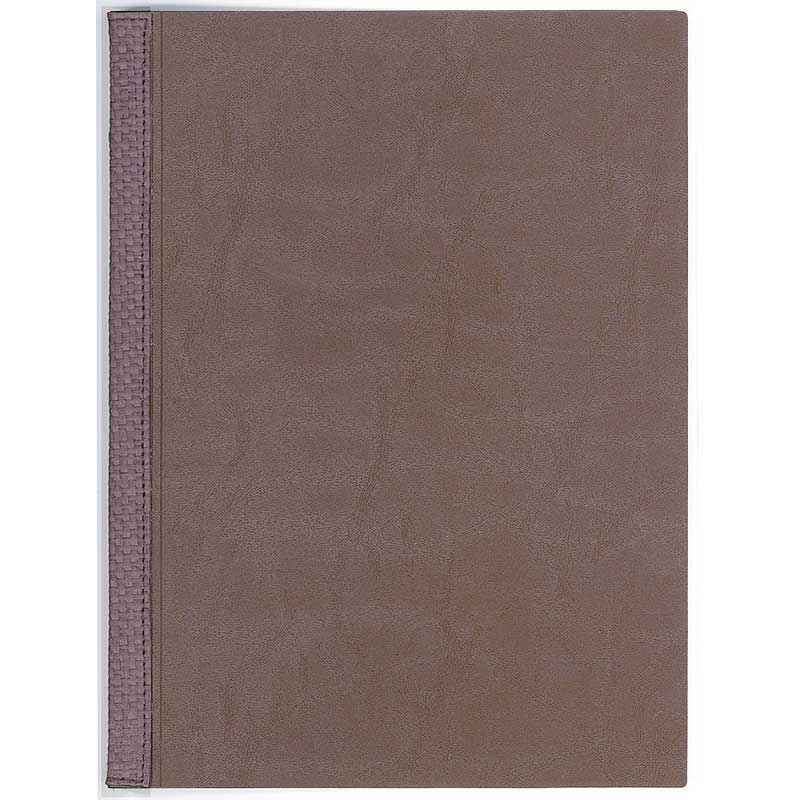 シンビ バインダーメニューブック　スリムB-LUP A4　8ページ 茶 1冊（ご注文単位1冊）【直送品】