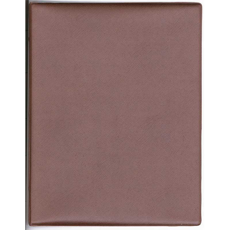 シンビ バインダーメニューブック　スリムB-MU A4　8ページ 茶 1冊（ご注文単位1冊）【直送品】