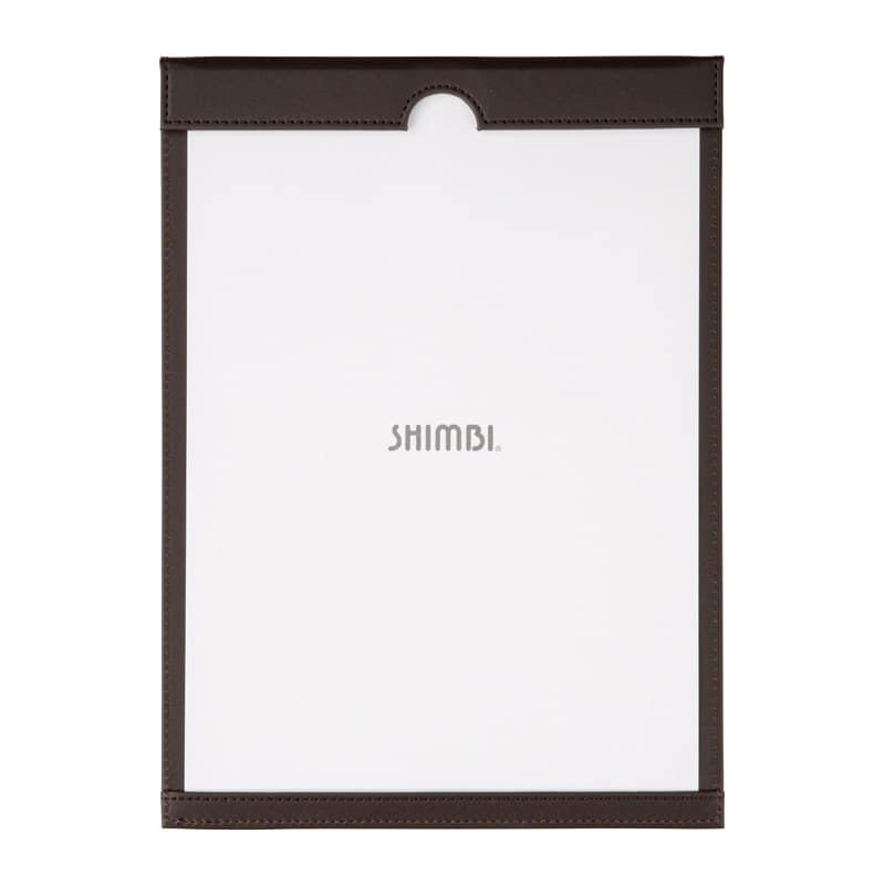 シンビ 差し込み式マグネットバインダー A4 茶 MGN-1 1枚（ご注文単位1枚）【直送品】