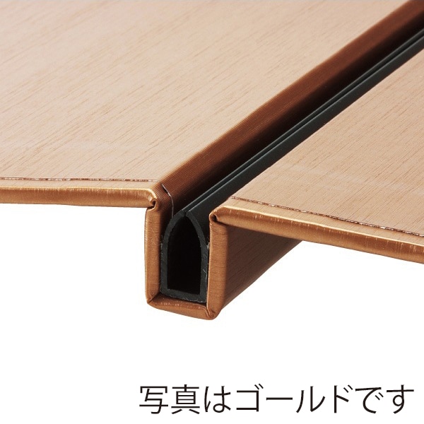 シンビ レールバインダーメニューブック A4 4ページ ブラック SOL-1 1個（ご注文単位2個）【直送品】