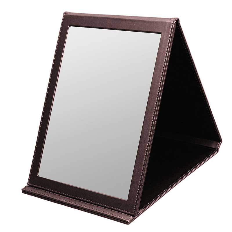 シンビ デスクミラー 茶 DESK-MIRROR-1 1個（ご注文単位1個）【直送品】
