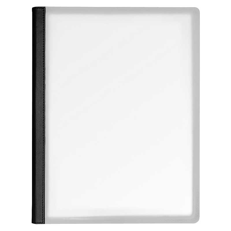 シンビ インフォメーションブック　スリムB-アクリル A4　8ページ 黒 1冊（ご注文単位1冊）【直送品】