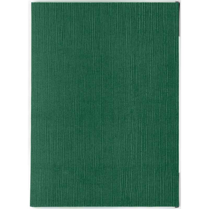 シンビ 和風メニューブック　ウルシ-101 A4　4ページ 緑 1冊（ご注文単位1冊）【直送品】