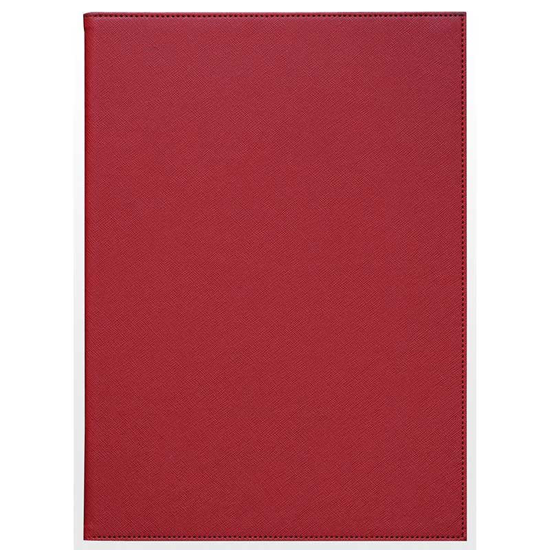 シンビ 隠しピンメニューブック A4　4ページ　メニュークリップ仕様 赤 1冊（ご注文単位1冊）【直送品】