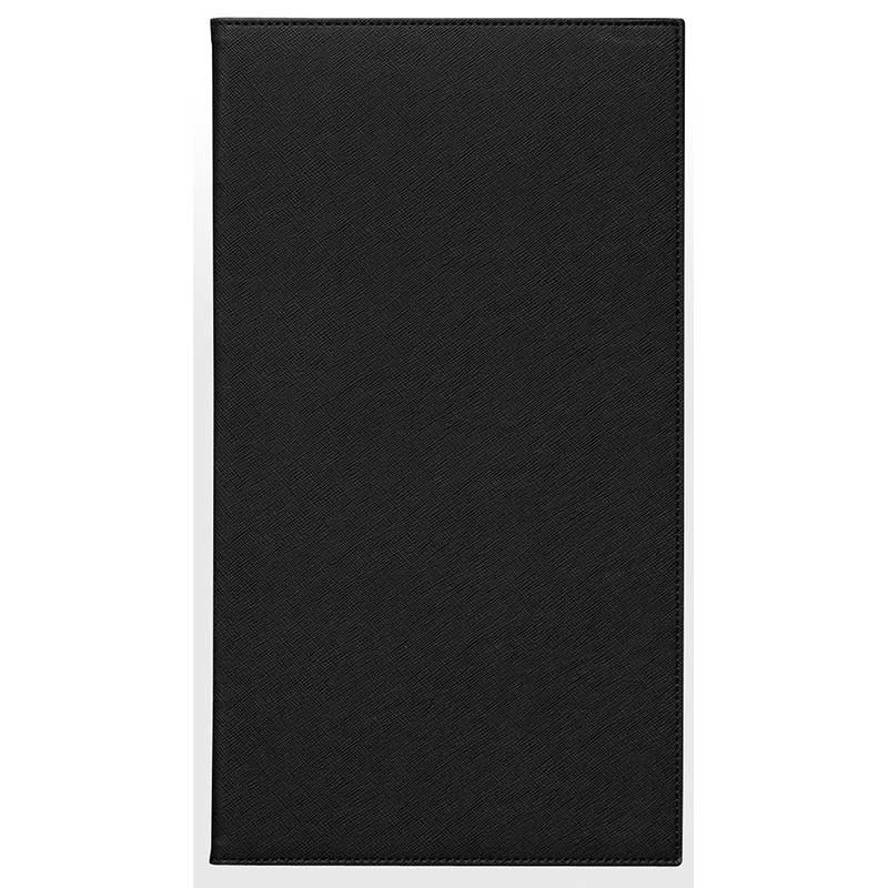 シンビ 隠しピンメニューブック PRD-106 A4縦長 4ページ メニュークリップ仕様 黒 1冊(ご注文単位1冊)【直送品】