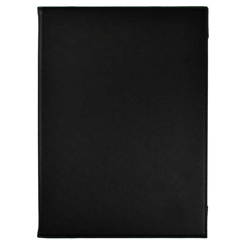 シンビ メニューブック　APU-101-TW A4　2ページ　コーナー付 黒 1冊（ご注文単位1冊）【直送品】