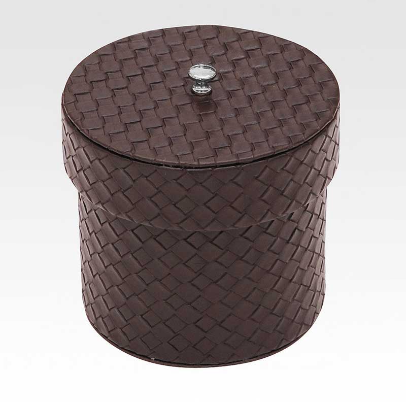 シンビ トイレットペーパーケース　TM-U 丸型　蓋付き ブラウン 1個（ご注文単位1個）【直送品】