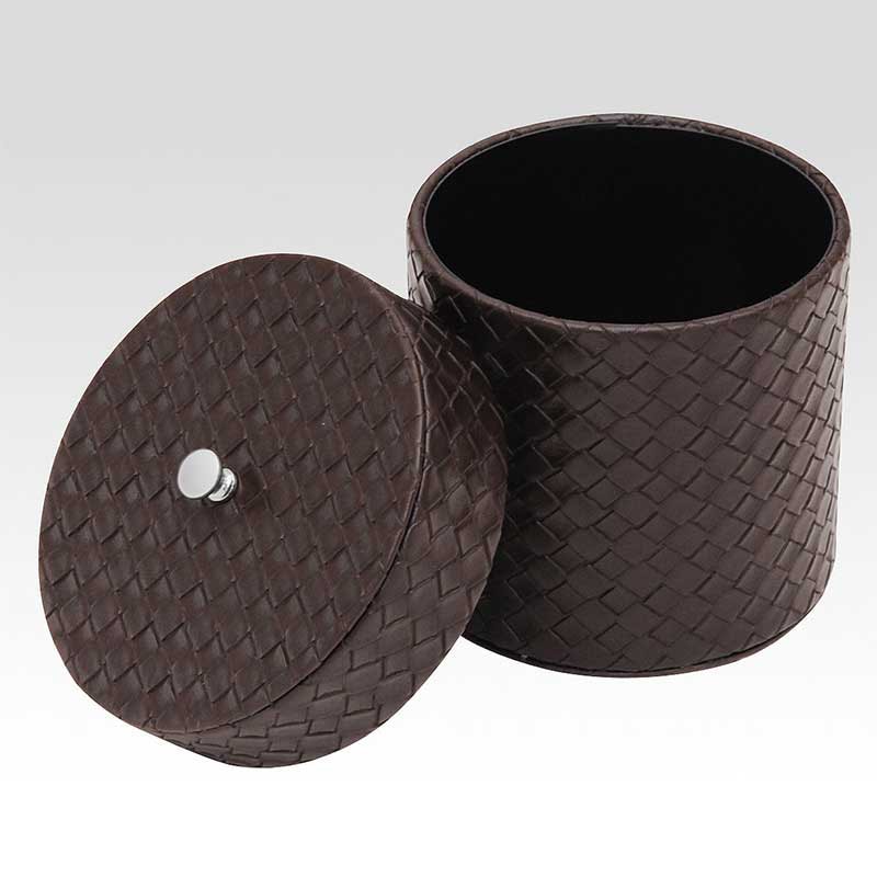 シンビ トイレットペーパーケース TM-U 丸型 蓋付き ブラウン 1個(ご注文単位1個)【直送品】