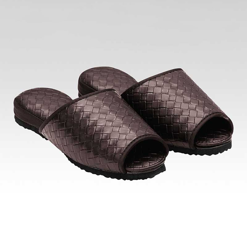 シンビ スリッパ　TM-S 吊込み前あき ブラウン 1個（ご注文単位1個）【直送品】