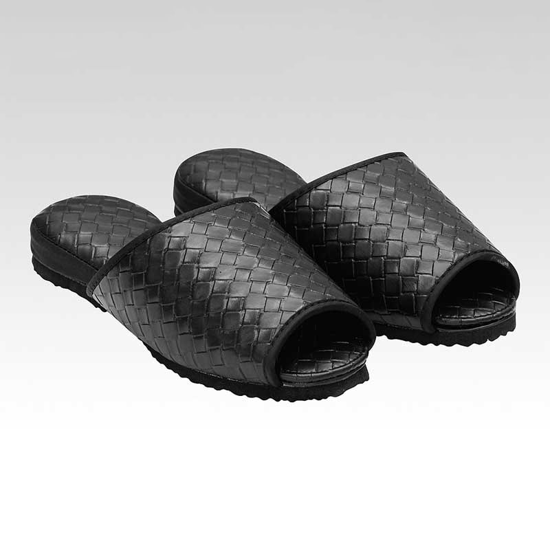 シンビ スリッパ　TM-S 吊込み前あき ブラック 1個（ご注文単位1個）【直送品】