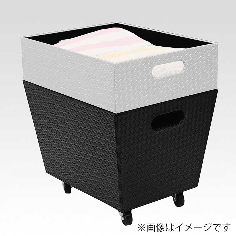 シンビ 脱衣カゴ キャスター付き TM-P ブラック 1台(ご注文単位1台)【直送品】