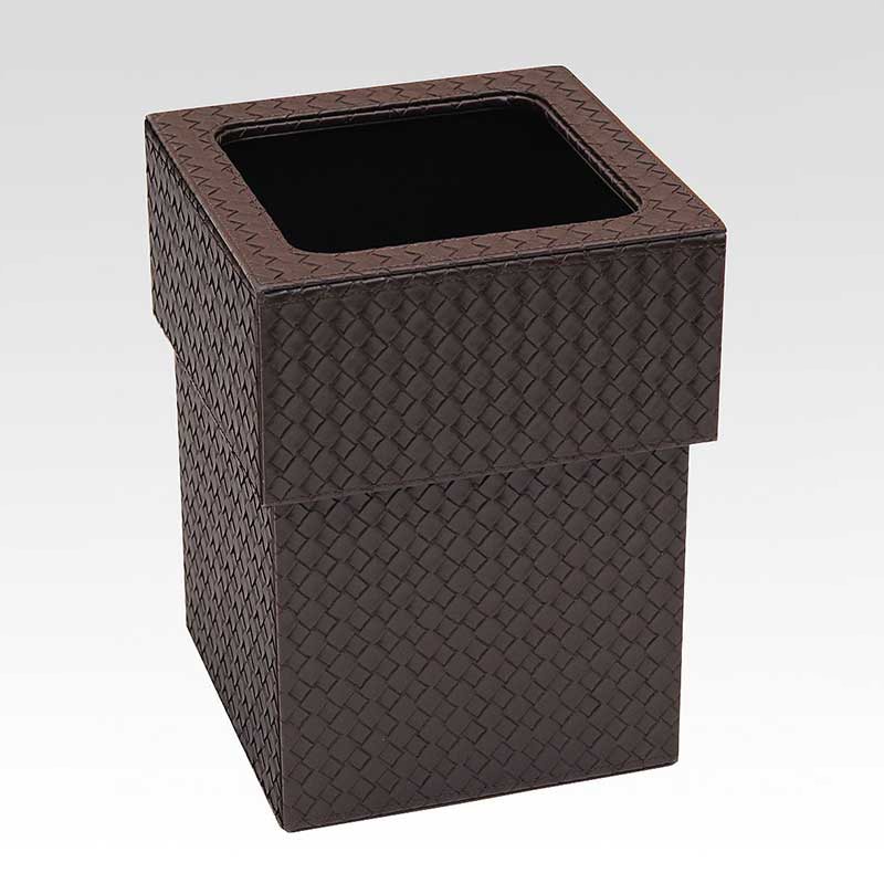 シンビ ダストボックス　TM-N 蓋付き ブラウン 1個（ご注文単位1個）【直送品】