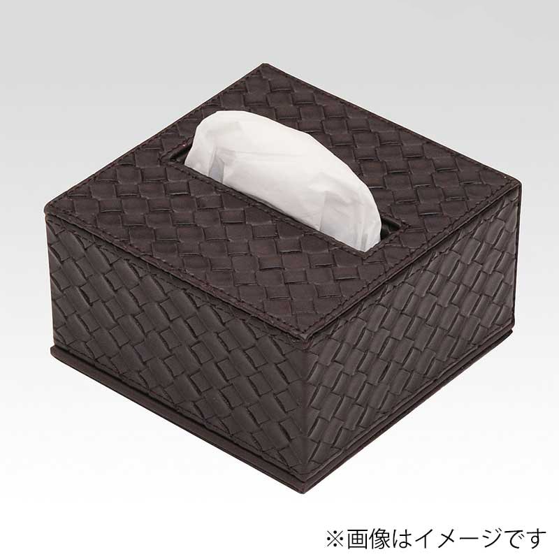 シンビ ティッシュボックス　TM-C ハーフサイズ　下蓋マグネット式 ブラウン 1個（ご注文単位1個）【直送品】