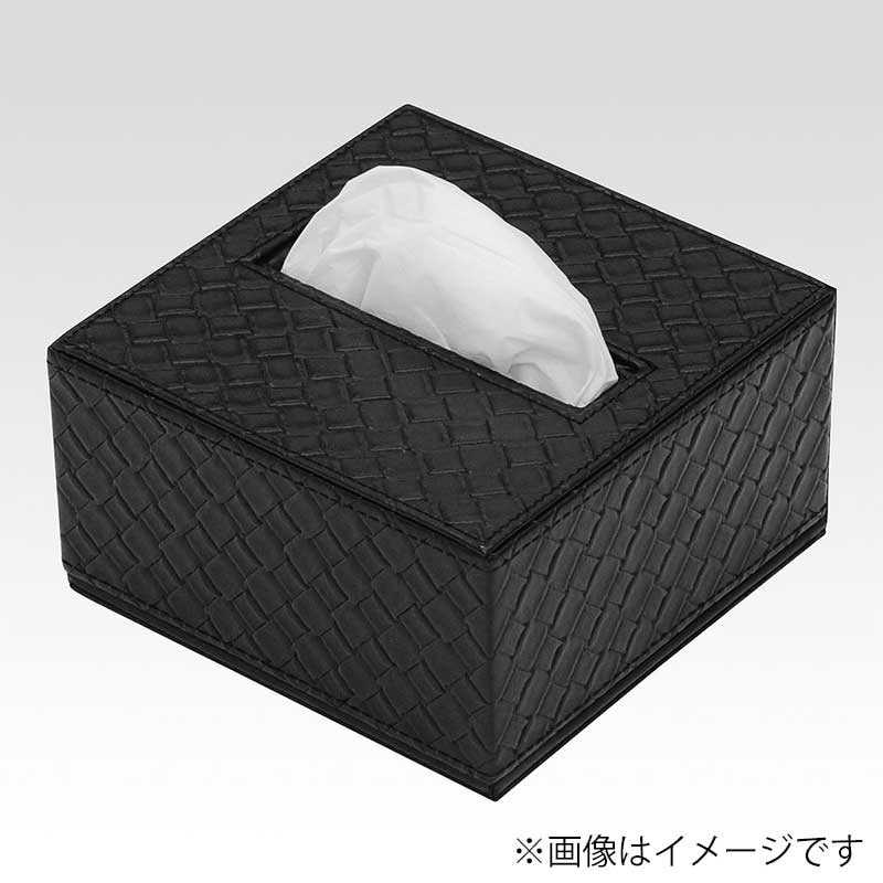シンビ ティッシュボックス　TM-C ハーフサイズ　下蓋マグネット式 ブラック 1個（ご注文単位1個）【直送品】