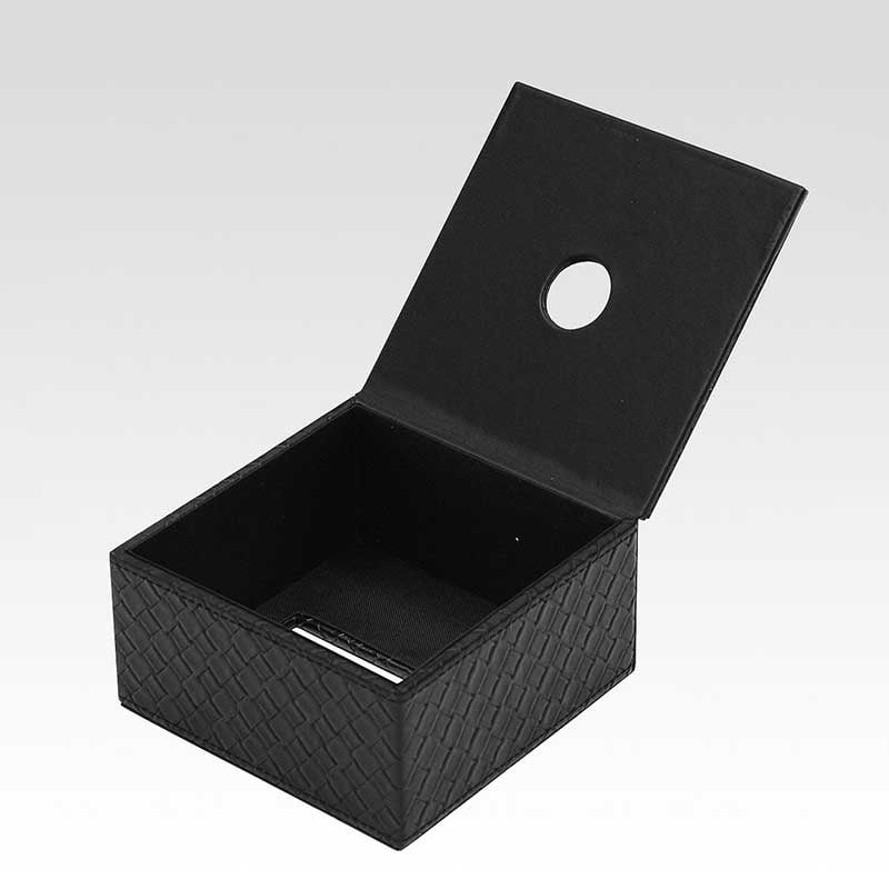 シンビ ティッシュボックス　TM-C ハーフサイズ　下蓋マグネット式 ブラック 1個（ご注文単位1個）【直送品】