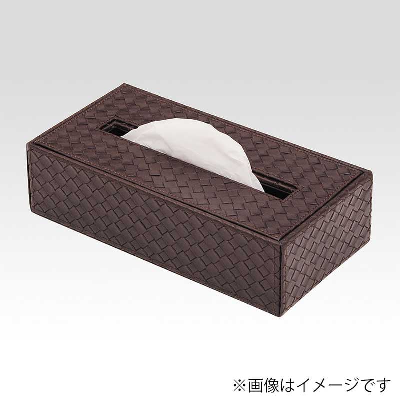 シンビ ティッシュボックス　TM-B レギュラーサイズ　上フタ式 ブラウン 1個（ご注文単位1個）【直送品】