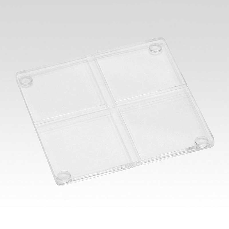シンビ アクリルコースター 10枚 透明 1枚（ご注文単位5枚）【直送品】