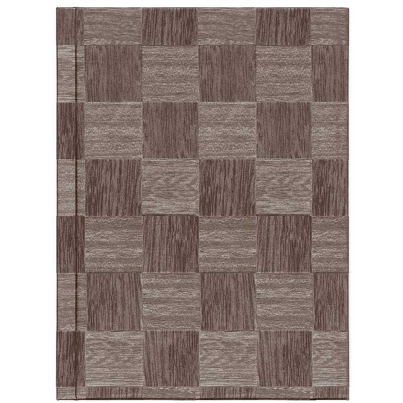 シンビ バインダーメニューブック　LS-117 A4　4ページ　レールタイプ 銀茶 1冊（ご注文単位1冊）【直送品】