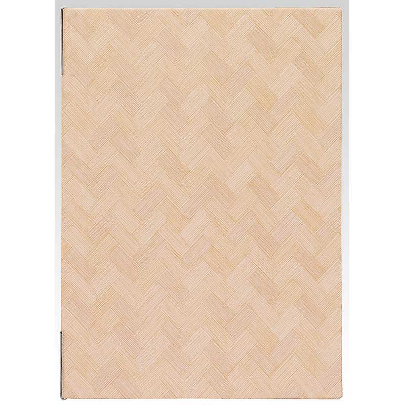 シンビ 和洋兼用メニューブック　LS-707 A4　4ページ　メニュークリップ仕様 カスタード 1冊（ご注文単位1冊）【直送品】