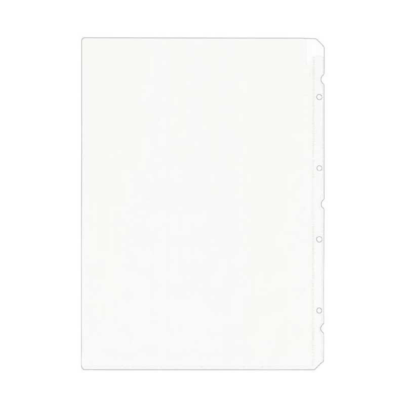 シンビ メニューブックパーツ　中ビニール-77 B4　4穴　高透明  1枚（ご注文単位10枚）【直送品】