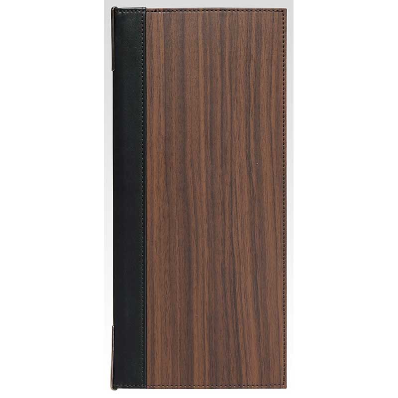 シンビ メニューブック　TPE-304 A4縦長　4ページ　メニュークリップ仕様 木目調 1冊（ご注文単位1冊）【直送品】