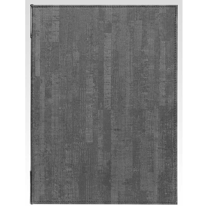 シンビ 和洋兼用メニューブック　CORK-301 A4　4ページ 黒 1冊（ご注文単位1冊）【直送品】