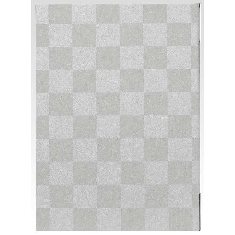 シンビ 和風メニューブック　和-301 A4　4ページ グレー 1冊（ご注文単位1冊）【直送品】