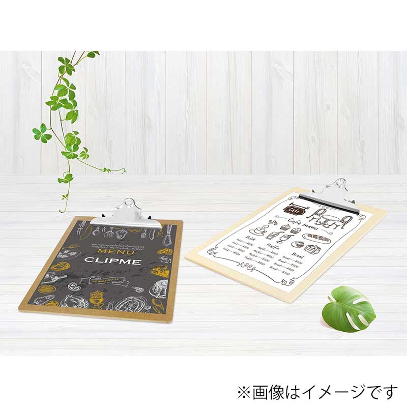 シンビ クリップメニュー 和洋兼用 CLIPME-1 A4対応 白木調 1冊(ご注文単位2冊)【直送品】
