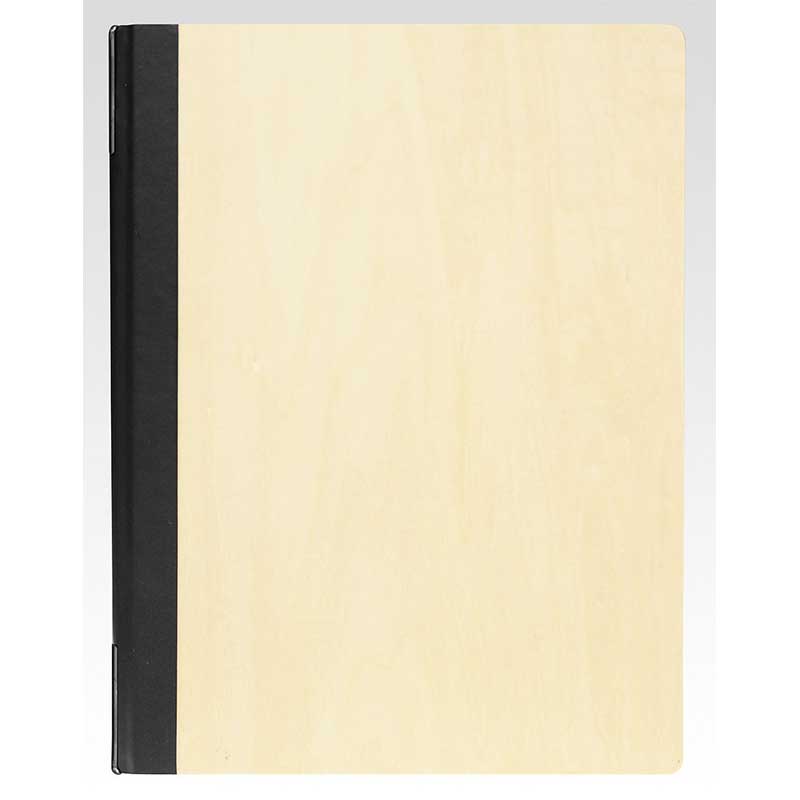 シンビ 木製メニューブック　#1900-3 A4　4ページ　メニュークリップ仕様 ナチュラル 1冊（ご注文単位1冊）【直送品】