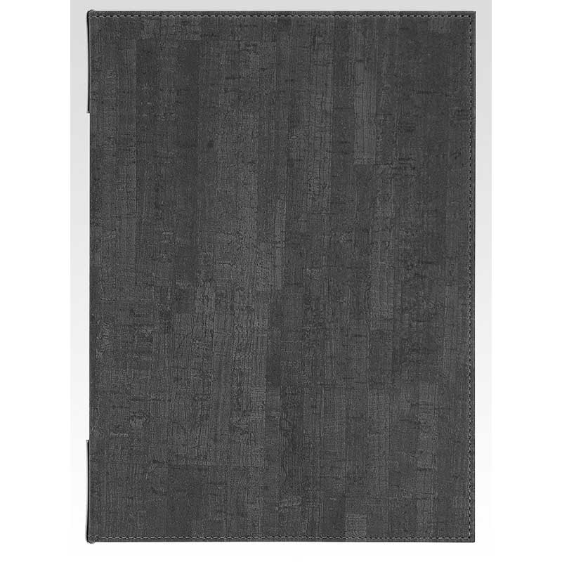 シンビ 和洋兼用メニューブック　CORK-302 B5　4ページ 黒 1冊（ご注文単位1冊）【直送品】