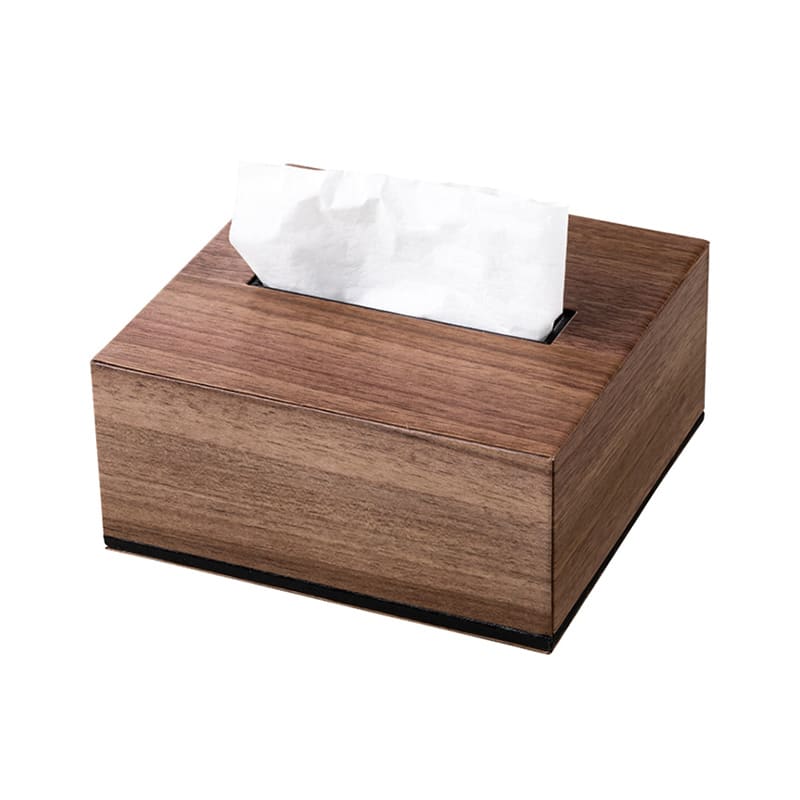 シンビ ハーフティッシュボックス ウォルナット調 TPE-TB-502 1個（ご注文単位1個）【直送品】