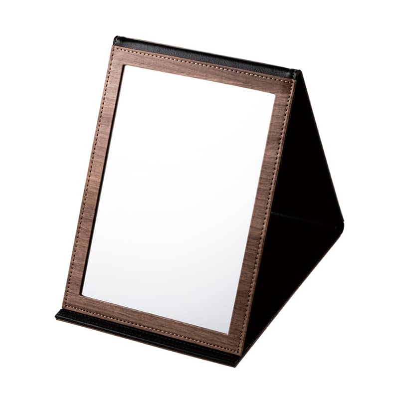 シンビ デスクミラー ウォルナット調 TPE-DESKーMIRROR-2 1個（ご注文単位1個）【直送品】