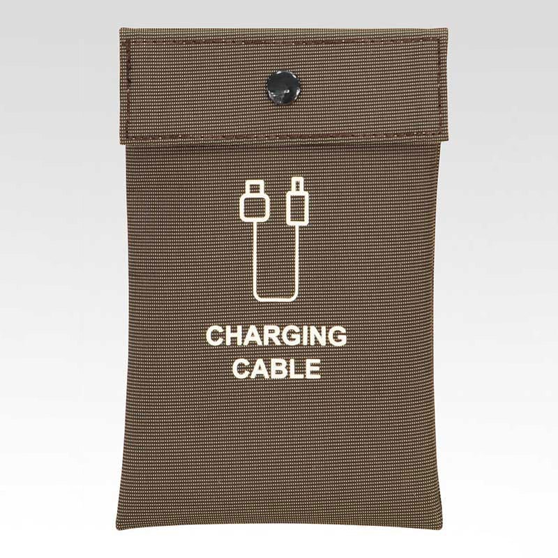 シンビ 充電器ポーチ  茶 1個（ご注文単位3個）【直送品】