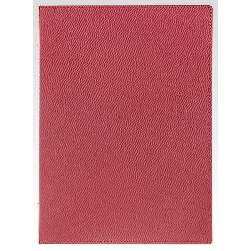 シンビ 洋風メニューブック　GL-101A A4　4ページ 赤 1冊（ご注文単位1冊）【直送品】