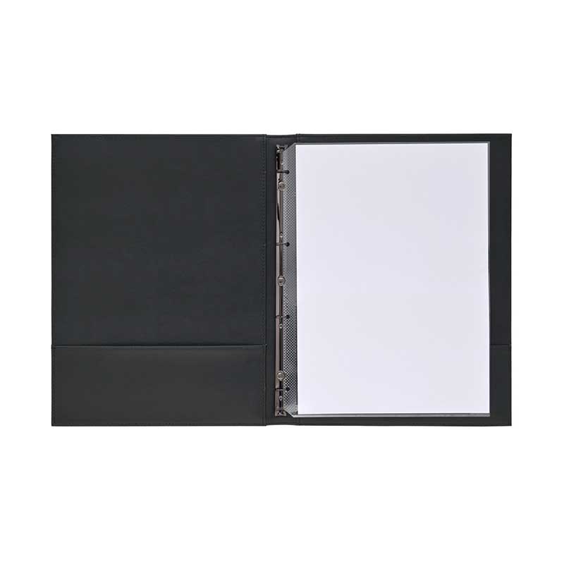 シンビ インフォメーションブック 101 スリムバインダー式 黒 1冊(ご注文単位1冊)【直送品】