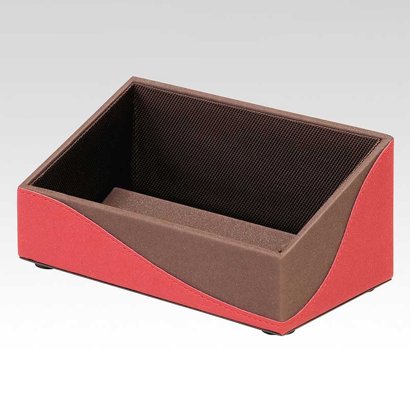 シンビ アメニティーケース　仕切り付き ブラウン＆レッド MM-Z 1個（ご注文単位1個）【直送品】