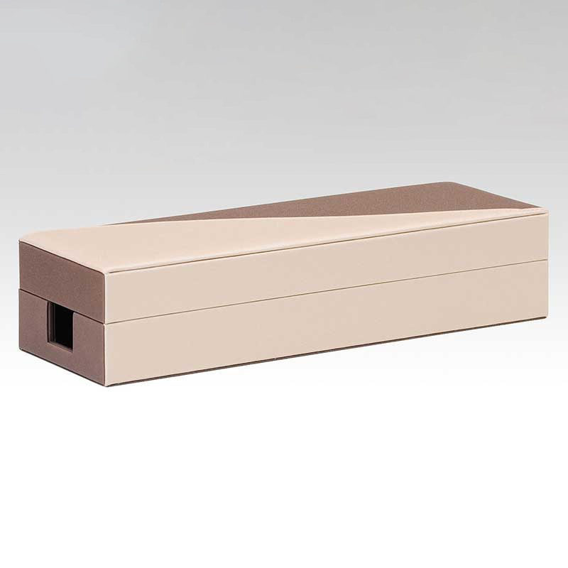 シンビ 電気マッサージケース　ボックスタイプ ブラウン＆ベージュ MM-X 1個（ご注文単位1個）【直送品】