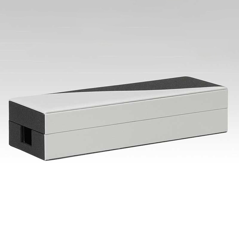 シンビ 電気マッサージケース　ボックスタイプ ブラック＆シルバー MM-X 1個（ご注文単位1個）【直送品】