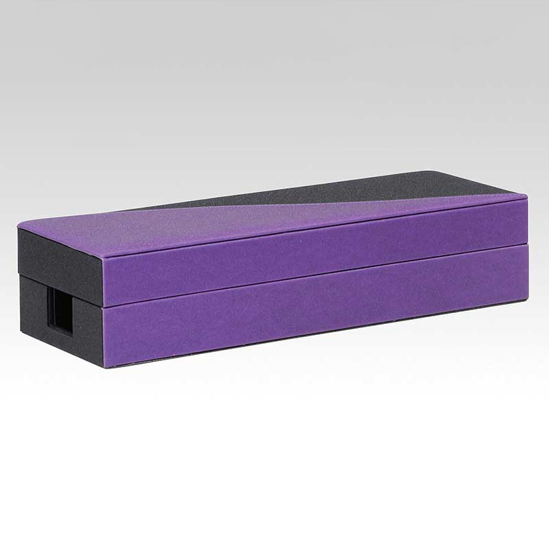 シンビ 電気マッサージケース　ボックスタイプ ブラック＆パープル MM-X 1個（ご注文単位1個）【直送品】