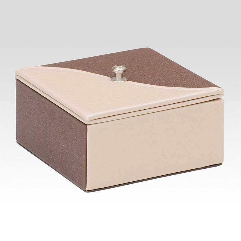 シンビ フリーケース　上蓋金具付 ブラウン＆ベージュ MM-K 1個（ご注文単位1個）【直送品】