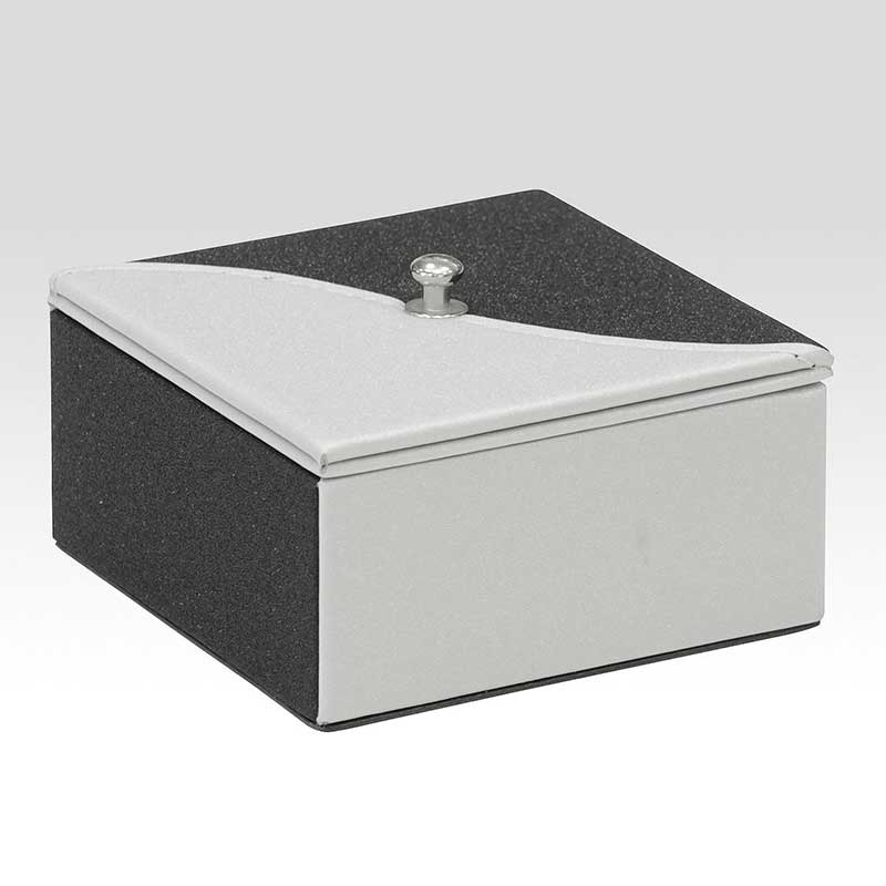 シンビ フリーケース　上蓋金具付 ブラック＆シルバー MM-K 1個（ご注文単位1個）【直送品】