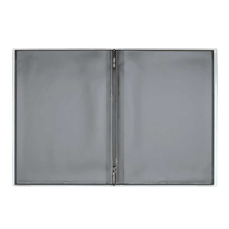 シンビ メニューブック FE-501 A4 4ページ 表カバー付 黒 1冊(ご注文単位1冊)【直送品】